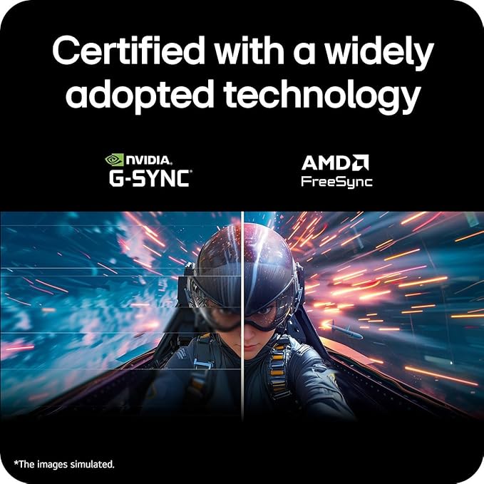 LG Ultra Smooth 27 Gaming Monitor 144Hz Overclock AMD FreeSync &amp G-Sync Compatible 1ms Response IPS Panel with Crosshair and Black Stabilizer with HDMI and HDMI to VGA Cable