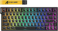 ATTACK SHARK R82 HE Rapid Trigger Wired Mechanical Gaming Keyboard TKL NKRO with 8K Polling0.005mm RT Accuracy256K Scan Rate5 Layer Sound DampedHall Effect Magnetic SwitchDriver for PC Mac(Black)