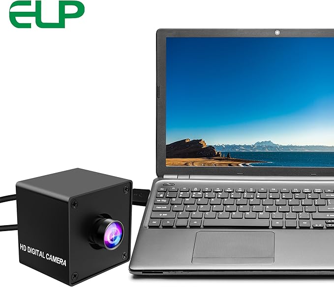 ELP Ultra HD 20MP USB3.0 Camera for Computer Mini UVC 3840P USB3.0/2.0 Lightburn Cameras for Windows Linux Mac Pi Wide Angle 95°(H) AR2020 High Speed 4K 30FPS Webcam for PC Laptop Jetson Nano