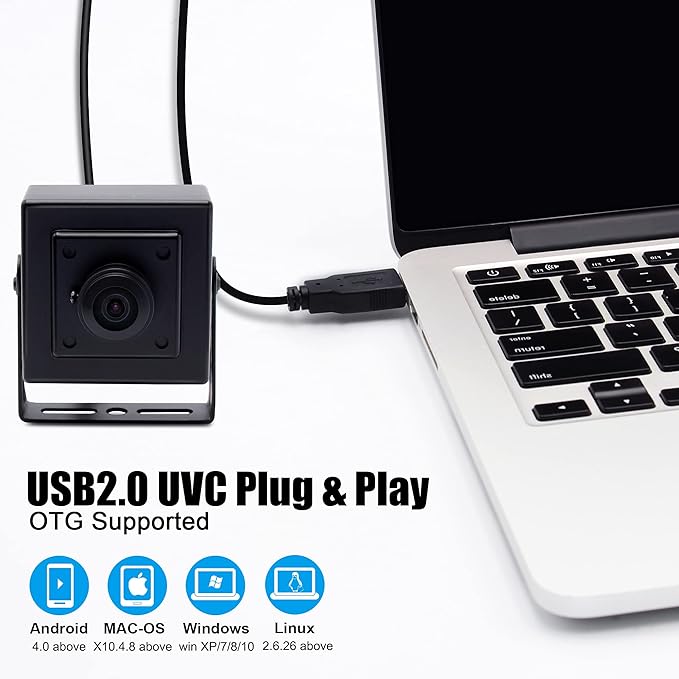 SVPRO 1080P USB PC Webcam Wide Angle Fisheye 180 Degree High Resolution Industrial USB Camera for HD Security SystemPlug and Play Video Conference Camera for WindowsLinux AndroidMac Compatible