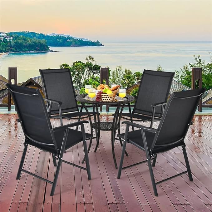 Office Chair Gaming Chair Computer Chair 4-Piece Patio Folding Dining Chair Portable Camping armrest