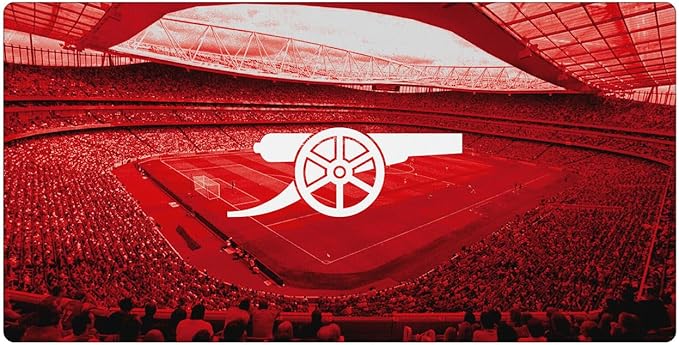 Head Case Designs Officially Licensed Arsenal FC Stadium Crest Logo &amp Patterns 23.62 x 11.81 x 0.12 inches (600 x 300 mm) - L Gaming Office Desk PC Keyboard Mouse Mat Pad