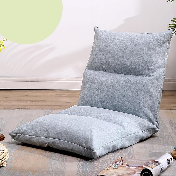 NaKeah Floor Chair 6 Gears Adjustable Breathable Floor Chair Easy for Storage Gaming Floor Chair for Adult Dorm Cushion Lazy Sofa Lazy Chair Comfy for Reading MeditatingD