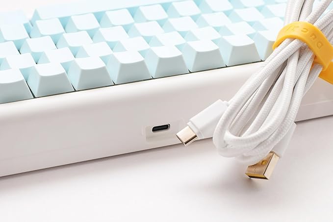 Ducky ProjectD Tinker 65 POM Edition 65% Hotswap RGB Double Shot PBT Mechanical Keyboard Kailh Box Cream Pro