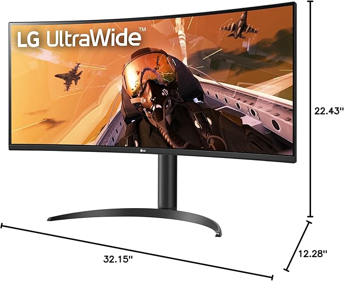 LG UltraWide QHD 34-Inch Curved Computer Monitor 34WQ73A-B IPS with HDR 10 Compatibility Built-In-KVM and USB Type-C Black
