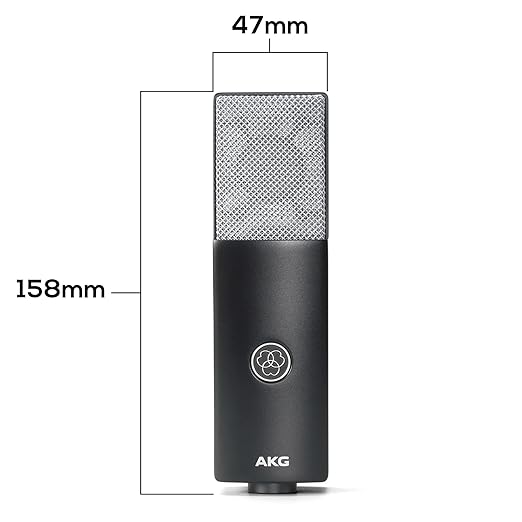 AKG C104 Professional Large Diaphragm Cardioid Condenser Microphone – XLR Studio Mic for Podcasting Streaming Broadcasting &amp Music Recording Low Noise High SPL Sustainable Design