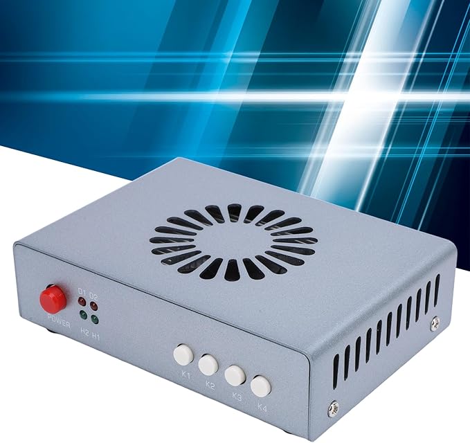 ASHATA HDMI Synthesizer DMA Hardware Adaptive 3840x2160 60Hz HDMI Fuser HDMI Combiner HDMI Overlayer Display Combiner Display Fuser Display Overlay 2 HDMI Input Overlayer (US)