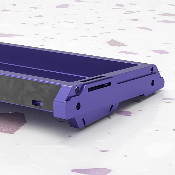 kutethy KY60 Anodizing Aluminum Keyboard Case60% Mechanical Gaming KeyboardFull CNC Hall Effect Keyboard Compatible with Wooting60 Mad60 Win60 GH60 60HE (Mecha Purple)