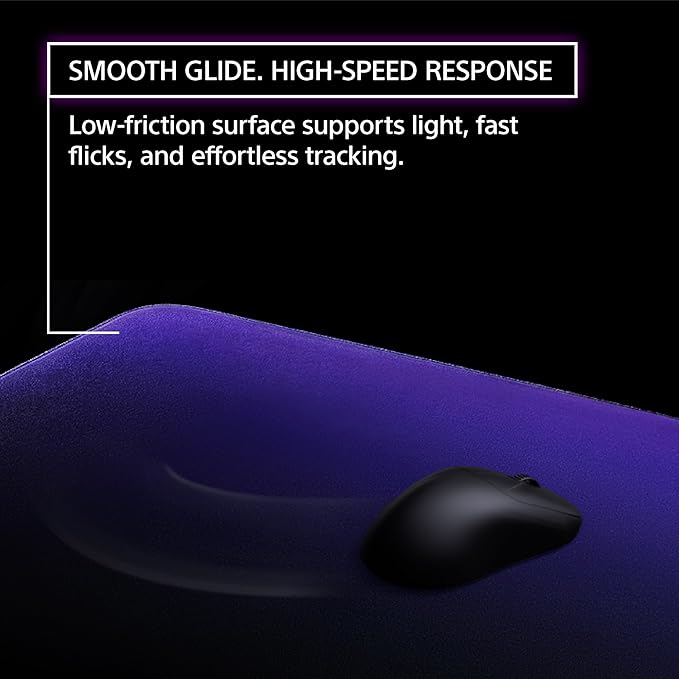 Sony INZONE Mat-D Speed-Type Large Cloth Gaming Mousepad 480x400mm Low Friction Non-Slip Rubber Base Edge Stitched 4mm Thickness Developed with Fnatic