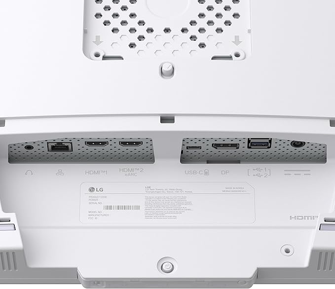 LG 32G810SA-W 32-inch Ultragear 4K UHD (3840 x 2160) IPS Gaming Monitor 144Hz 1ms NVIDIA G-Sync Compatible AMD FreeSync Premium VESA DisplayHDR 400 HDMI DisplayPort USB Type-C White