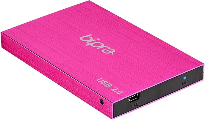250Gb 250 Gb 2.5 USB 2.0 External Pocket Slim Hard Drive - Sweet Pink - Fat32