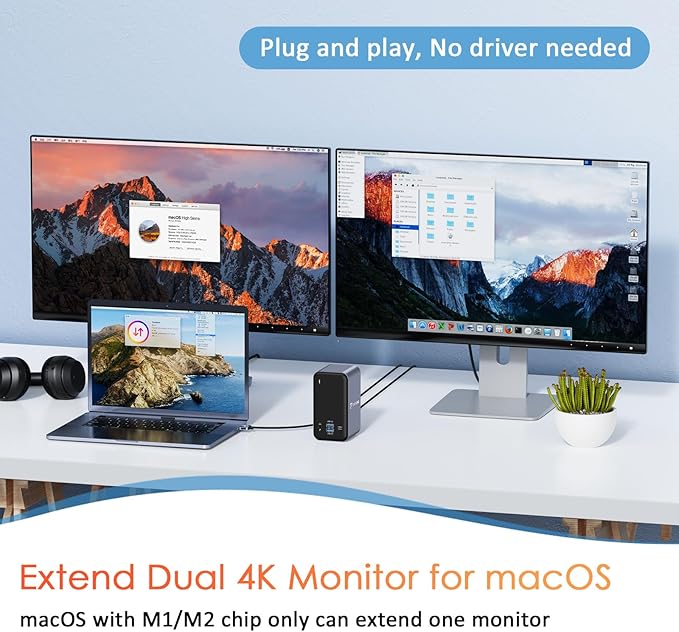 USB C Docking Station Dual Monitor for MacBook Pro 15 in 2 USB C Laptop Docking Station Dual Monitor HDMI for MacBook Pro/Air with 2 4K HDMI Display 6 USB AUSB C SD&ampMicro SDLAN 87W PD 3.0