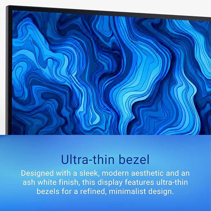 Dell S27 Series 27 4K Monitor (3840 x 2160) 120Hz 1500:1 Contrast Ratio AMD FreeSync Premium sRGB 99% Integrated 2x5W Speaker Height/Tilt/Swivel/Pivot DisplayPort/HDMI - Ash White