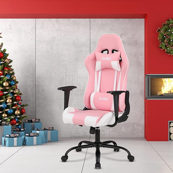 Silla Gamer Chair - Adults &amp Kids PC Gaming Recliner with Headrest &amp Lumbar Support
