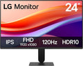 LG 24U411A-B 24-inch Full HD (1920 x 1080) IPS Computer Monitor 120Hz HDR10 Reader Mode Flicker Safe HDMI Slim Stand Base Black (Renewed)