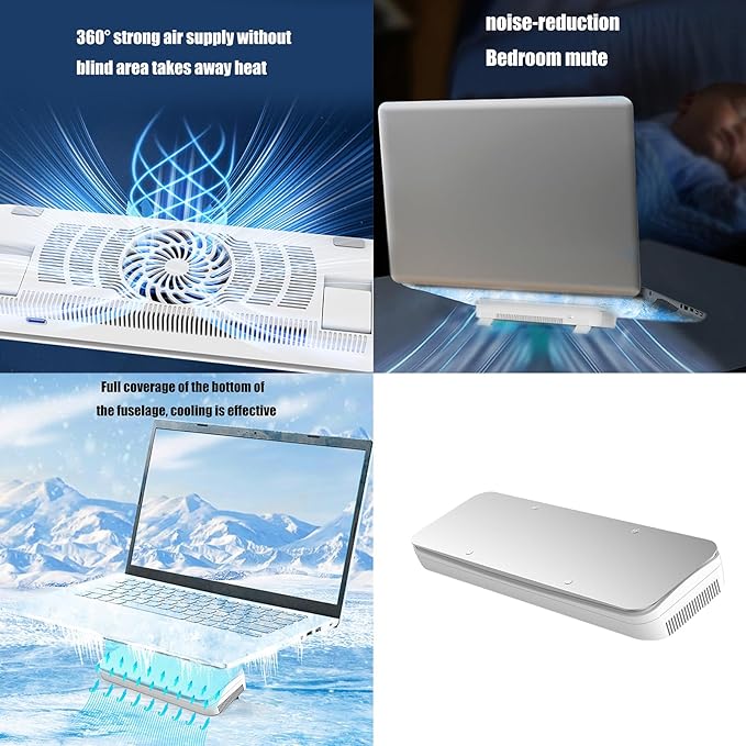 Laptop Heat Dissipation Stand with Innovative Semiconductor Cooling and Quiet Operational for Gamers and Professional Semiconductor Refrigeration Pad