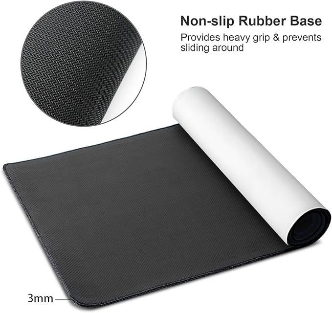 Mouse Pad XXL Stripe Oil Paint Gaming Mousepad 31.5x11.8x0.12 inch Mousepad with Stitched Edgeswith Non-Slip Rubber Base Improved Precision and Speed Waterproof Protector Desk Accessories K-9R68