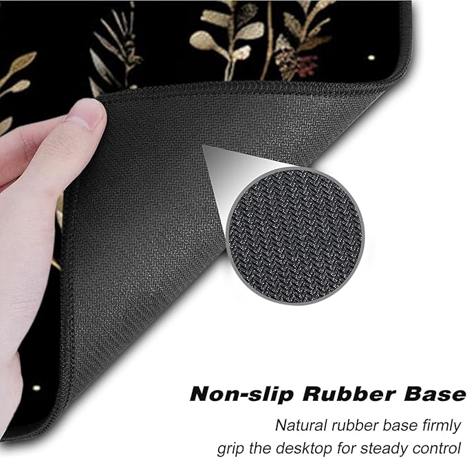 Keyboard Wrist Rest SetMemory Foam Wrist Support Mouse Pad31.5x11.8 Desk Mat for Comfortable Typing &amp Pain ReliefNon-Slip Base for Office &amp Home Use - Mushroom Moth