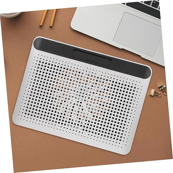 Angoily Gaming Laptop Cooling Pad Aluminum Frame Quiet Laptop Fan Cooler Portable Notebook Cooling Device for 17