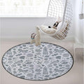 Modern Style Round Chair CushionFloor mat thickest Chair Cushion Hardwood Floor Protection mat for Office and Home Computer Chairs Hipster HDrawn NostalgicGreen Diameter 39.3 in