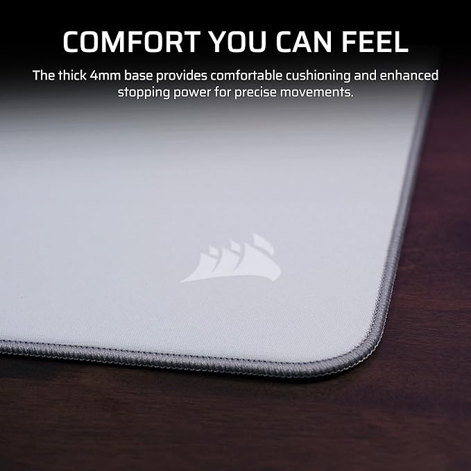 Corsair MM PRO Control Cloth Large Gaming Mouse Pad – Esports-Tuned Surface for Precision &amp Micro-Adjustments 4mm Thick Non-Slip Base Durable Stitched Edges – Gray