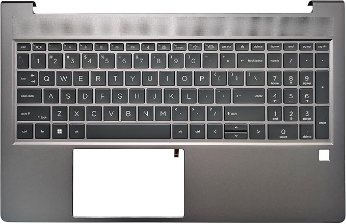 Laptop US Keyboard Compatible for HP ZBook Power 15 G9 G10 Backlit with Palmrest Upper Cover Case N06912-001 N52484-001