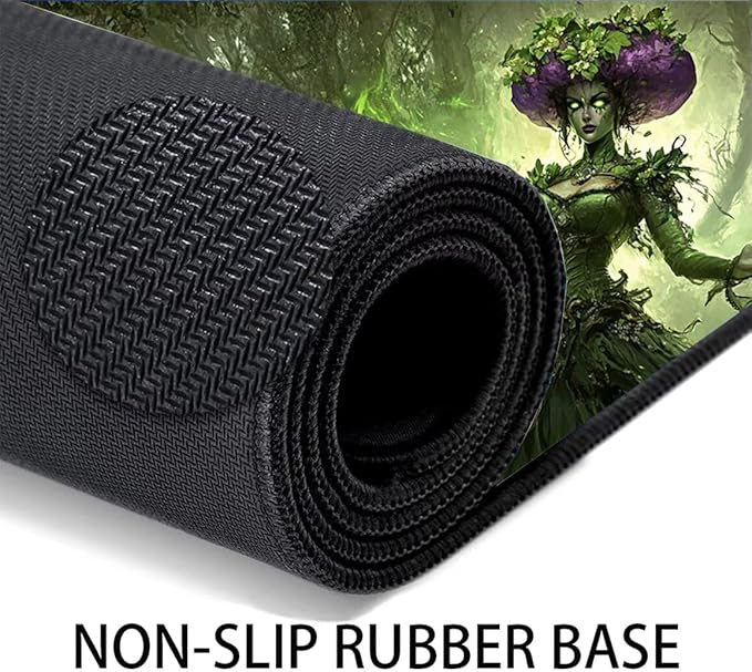 Large Mouse Pad Tree Desk Mat Green Office Gaming Mouse Pad with Stitched Edges 32x16in Extended Mousepad with Non-Slip Waterproof Rubber Base for PC Laptop Desk Home Office Accessories a-1467
