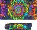 Boho Flower Desk Cover MatExtended Large Mouse PadComputer Laptop Mat Desk Decor for Office Game Home 30x16 Inch