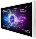 VSDISPLAY 10.1 Inch White LCD Monitor 1280x800 IPS PC Case Screen Monitoring GPU CPU RAM Dataas Secondary Display for PC Case Computer Laptop