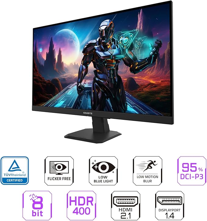 GIGABYTE - GS27U - 27 SS IPS Gaming Monitor - UHD 3840x2160-160Hz - 1ms MPRT - AMD FreeSync Premium - HDMI DP - Black
