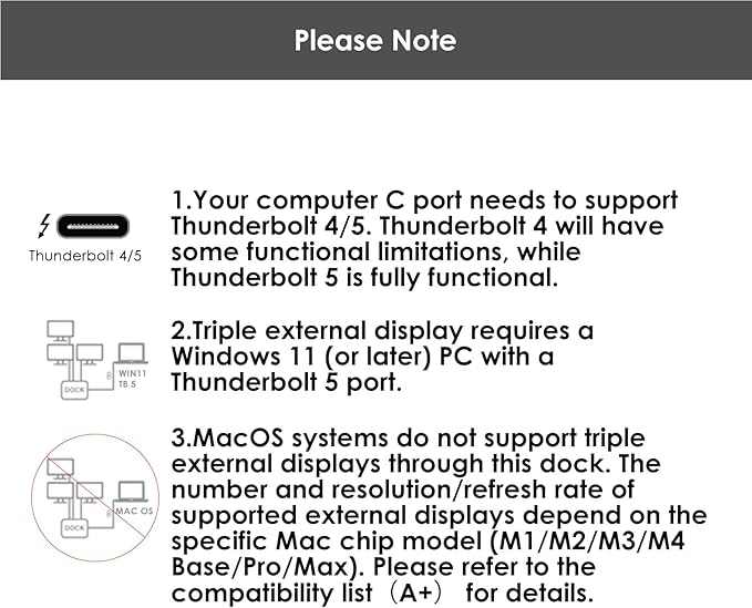 WAVLINK Intel Certified Thunderbolt 5 Dock 12-in-1 TB5 Docking Station with 120Gbps Max Transfer 140W PD 2.5G Ethernet 4X USB-A 3.2 Gen 2 SD4.0 for Windows 11/Mac OS 14.6 or Later TB5/4 Laptops