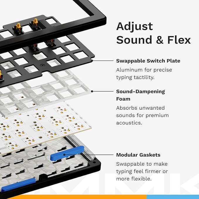 Glorious Gaming - GMMK 3 HE Rapid Trigger Keyboard Hall Effect 8K Polling Rate MX Mechanical &amp Magnetic Switches Hotswappable 100% Keyboard Modular Gasket System Doubleshot PBT keycaps (Blac
