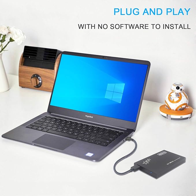 250GB External Hard Drive Portable 2.5'' Ultra Slim HDD Storage USB 3.0 for PC Laptop Mac Chromebook Xbox One (Black)