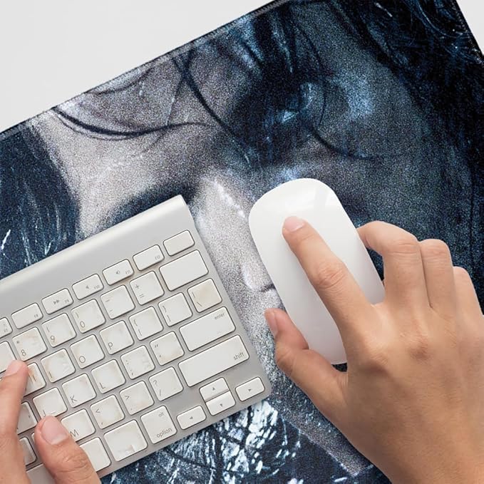 The Lord of The Rings Aragorn Character Large Gaming Mouse Pad Desk Mat with Stitched Edges Non-Slip Base for Gamer Home and Office 31.5 x 15.7