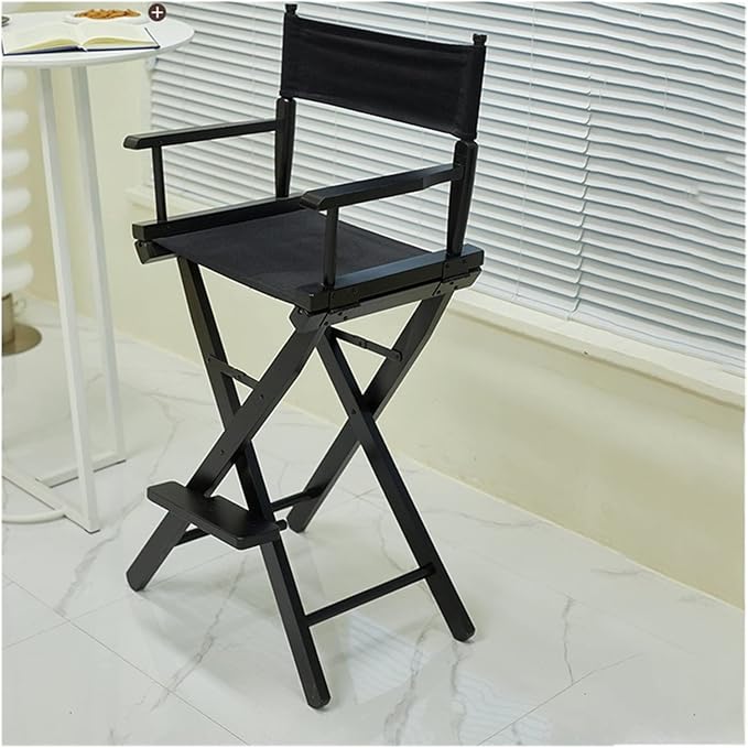 Adjustable Office Computer Chair with Armrest Portable Folding Chair Outdoor Courtyard Balcony Backrest Armrest(Black)