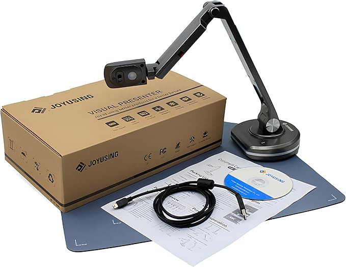 V500S 8MP Visual Presenter Web Camera by JoyUsing Online Webcam 30fps Learning &amp Teaching A3 Book &amp Document Scanner USB Plug and Play