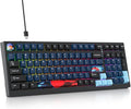 96% Percent Keyboard Programmable99 Keys Wired Hot-swappable RGB Mechanical Gaming Keyboard Gasket Mount with Quiet Pre-lubed switches for Mac/Win (Dark Blue)