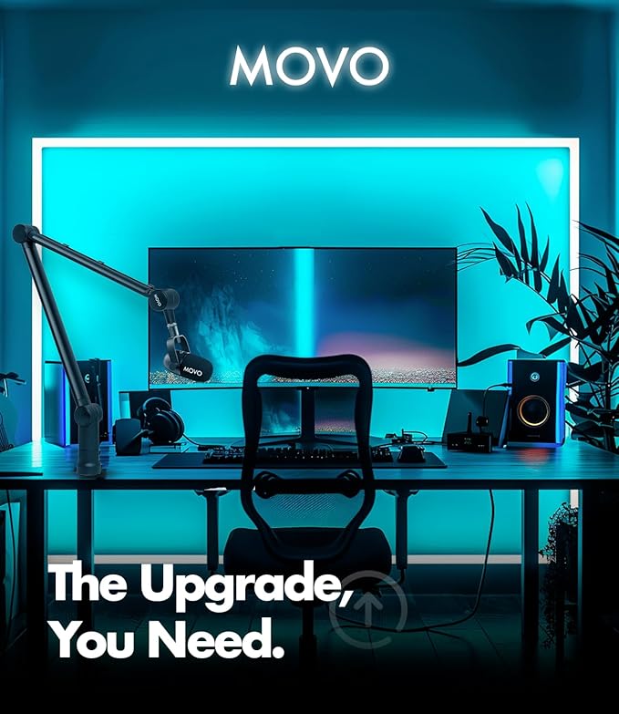 Movo CastMic Dynamic XLR Podcast Microphone for PC Gaming Streaming YouTube and Musicians - Cardioid Podcast Mic for Content Creators