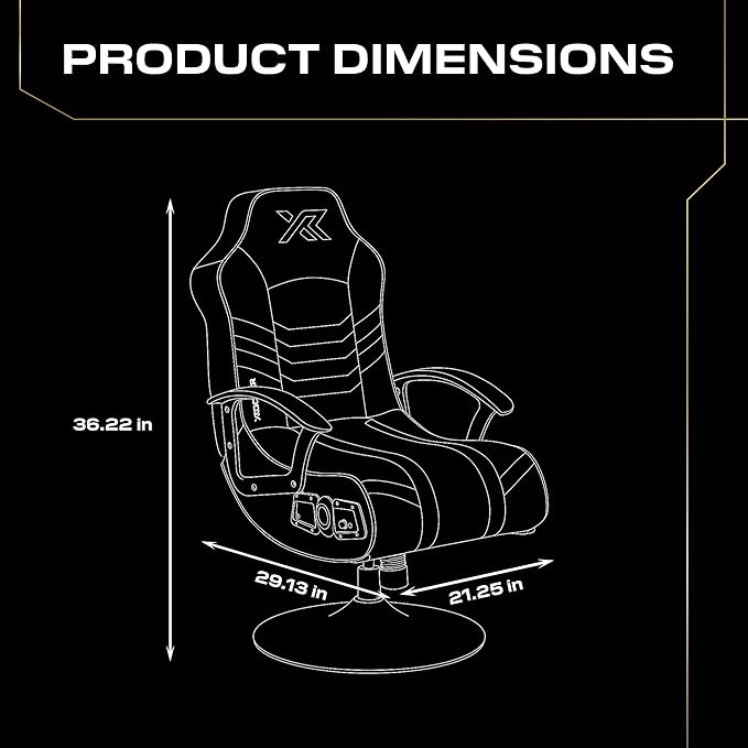 X Rocker PC Computer Gaming Desk Chair Built-in Audio College Dorm Essentials for Guys and Girls Bedroom Dorm Room Essentials Foldable Gifts for Gamers