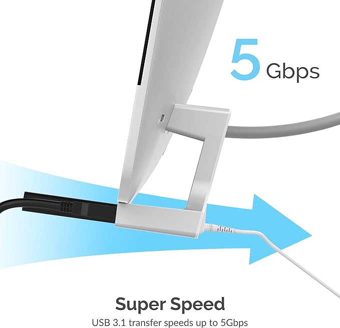 SABRENT Multi Port iMac Hub with Front Access USB Ports SD/Micro SD Card Reader 3.5mm Headphone Jack and Rear HDMI 2.0 Output (iMac 2017 to 2020) (HB-SIMC)