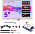 waveshare 5inch High-Brightness Touch Screen Compatible with Raspberry Pi 5/4B/3B/Zero/Zero W/Zero 2W/Pico/Pico W/Pico WH Supports Windows 11/10/8.1/8/7 &amp Jetson Nano Narrow-Bezel Resistive Tou