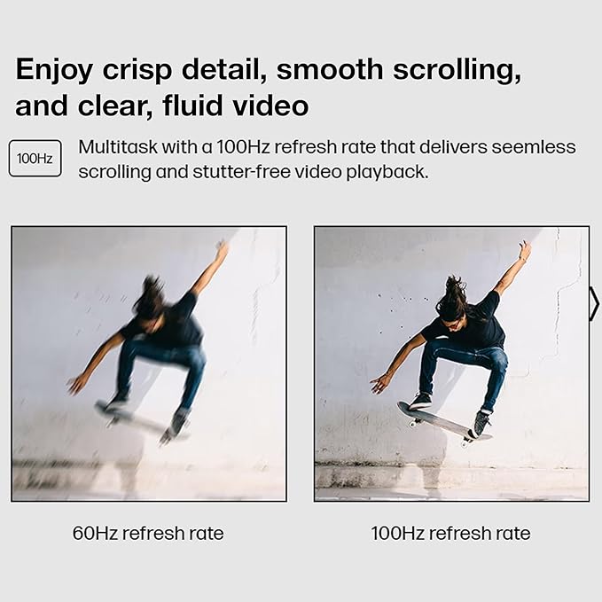 HP Series 5 524SF 23.8 Full HD (1920×1080) Monitor | IPS Display 100Hz Refresh Rate Slim Bezel Eye Comfort Technology &amp HDMI Connectivity Replaces M24F (94C17AA#ABA) + Keyboard/Mouse + More
