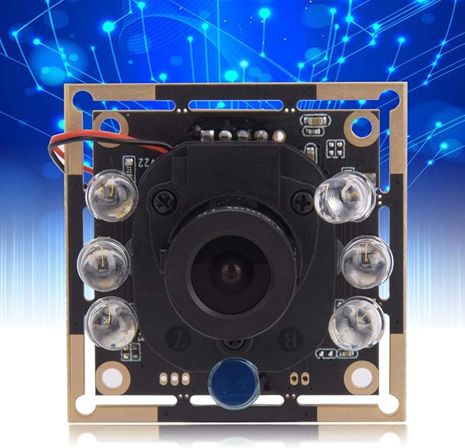 USB Camera Module with Face Recognition Ir-Cut Infrared Night Viewing Plug and Play 72° View Camera Module for Home Office School PC