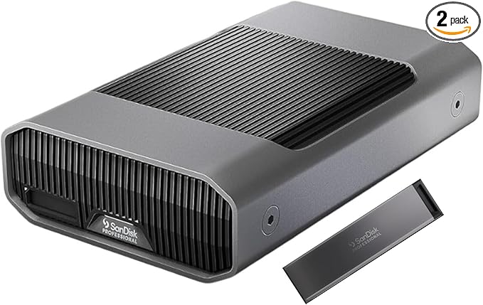 SanDisk Professional 6TB G-Drive Project Thunderbolt 3 External Hard Drive Bundle with PRO-Blade SSD Mag 1TB (2 Items)