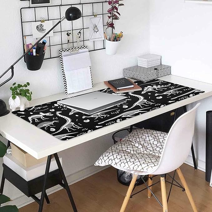 Dinosaurs Mouse Pads D ino Large Gaming Mouse Pad Non-Slip Desk Mat for Computers Laptop 35.4x15.7 in