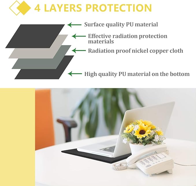 Laptop Protection Shield Anti Radiation &amp Heat Shielding Laptopto Protect The Body from The Impact Fits Laptops Notebooks Table