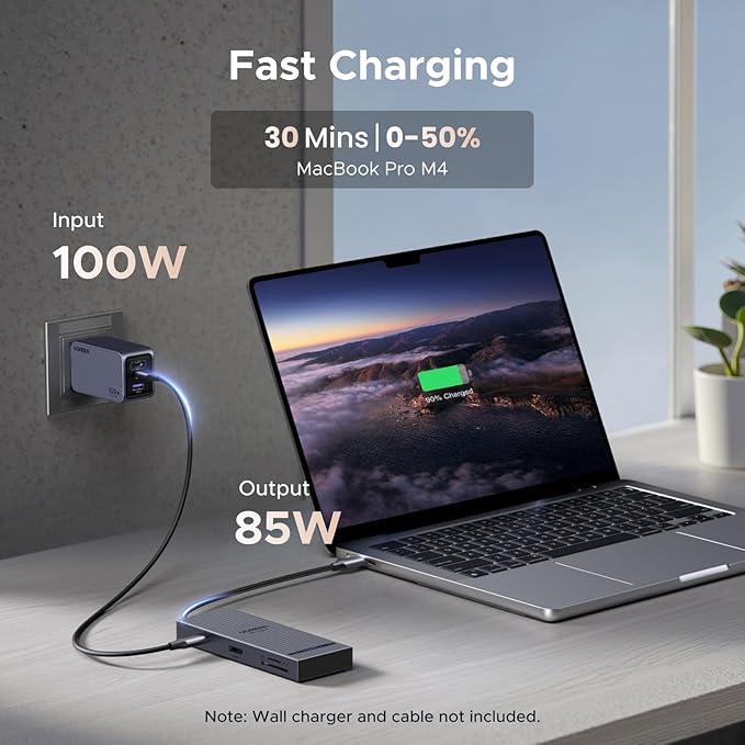UGREEN Revodok Pro USB C Hub for Laptop 8 in 1 MacBook Docking Station 4K 60Hz HDMI 100W PD Charging USB-C &amp USB-A 10Gbps Data Ports SD/TF Card Reader for MacBook Pro/Air iPad Pro XPS Thinkp