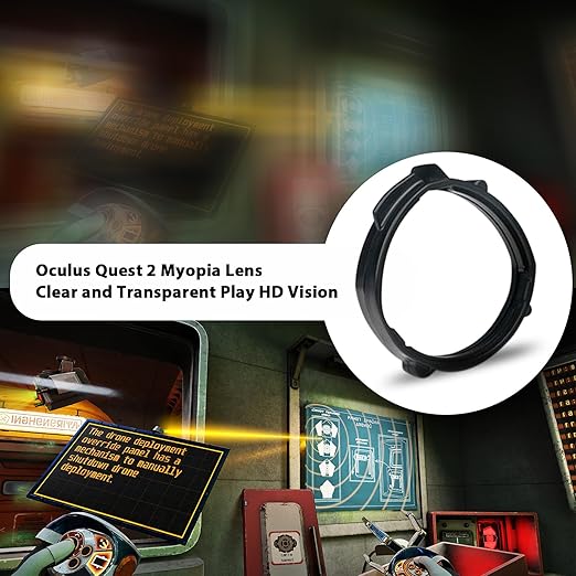 OD&ampOS Glasses Lenses Insert for Oculus Quest 2 Headset Professional OD&ampOS Glasses Lenses for Quest 2 Frame Plus Lens Combination (SPH:-2.00(ONLY One Right Lenses))
