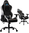 Gaming Chair Ergonomic Office Recliner with Diamond Stitching Gray Fabric 90-145° Adjustable Backrest Modern Style 300 lbs Capacity Living Room Computer Chair