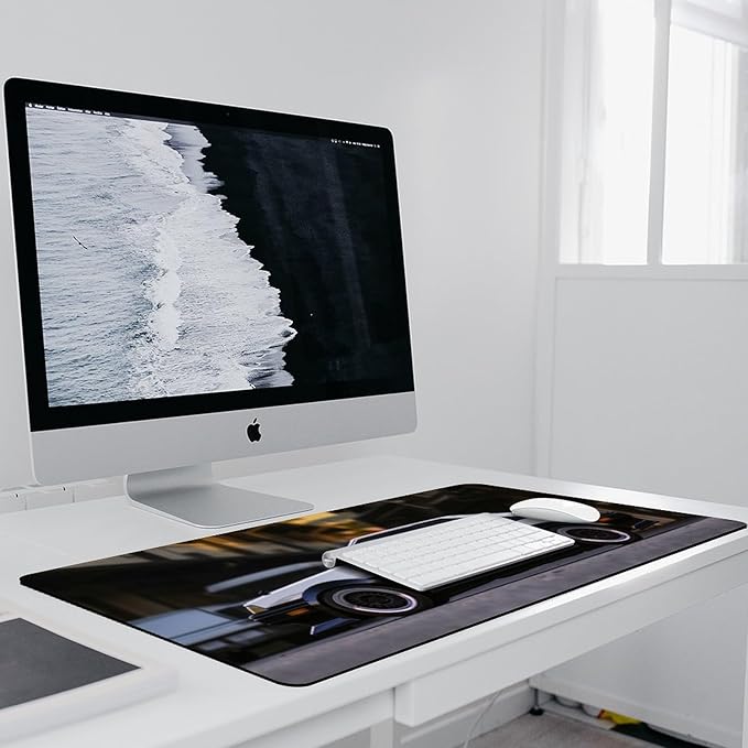 Large Mouse Pad Gaming Cool Jdm Japanese Street Classic Car Ae86 Desk Mat Long Big Mousepad Extended Keyboard Computer Pad Office Desk Organizers and Accessories 35.4 x 15.7 inch
